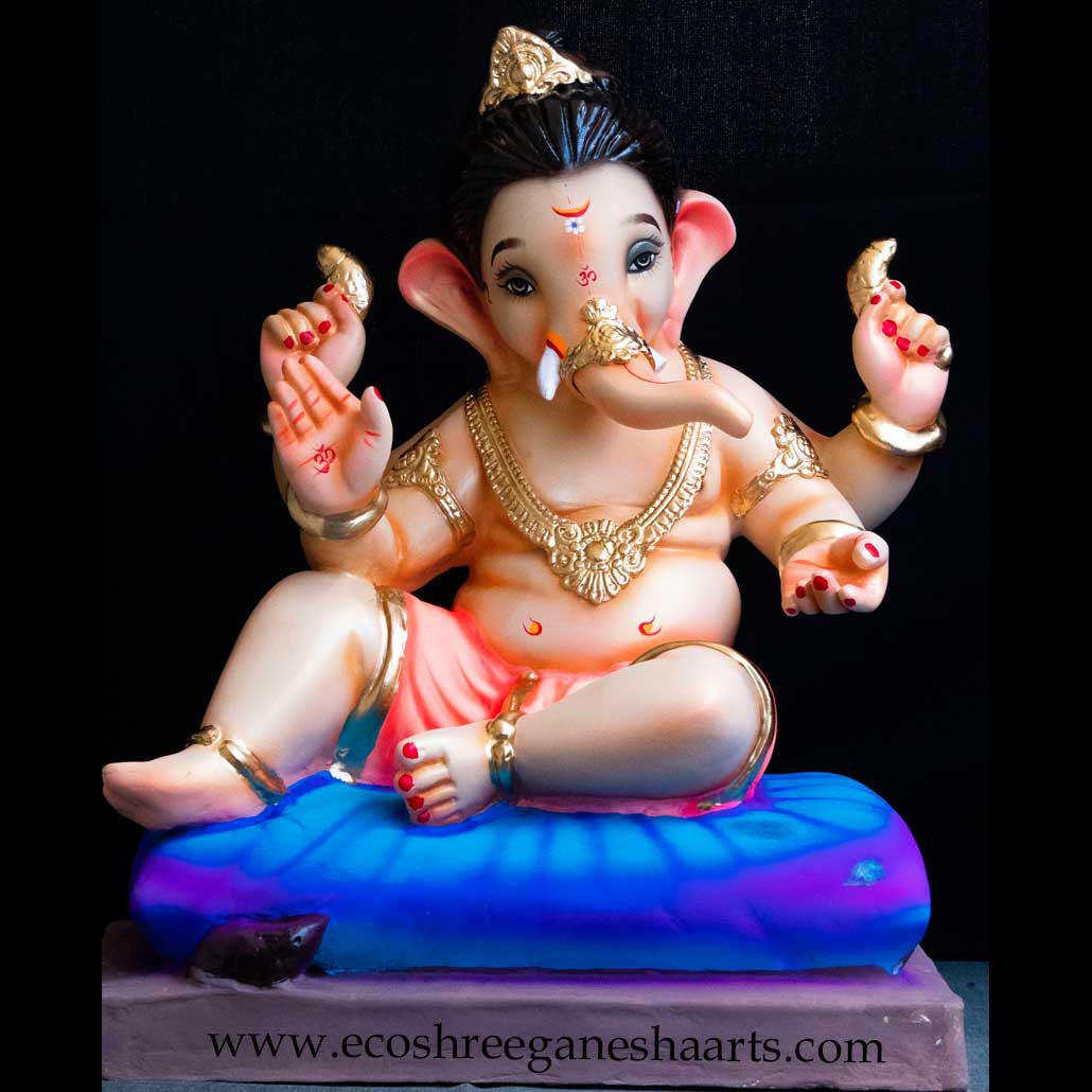 Gadi Bal Mukut - Eco Shree Ganesha Arts Eco-friendly Paper Ganesha ...
