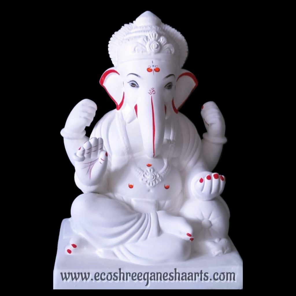 Mud Ganesh - Model 8 - Eco Shree Ganesha Arts Eco-friendly Sadu Clay ...