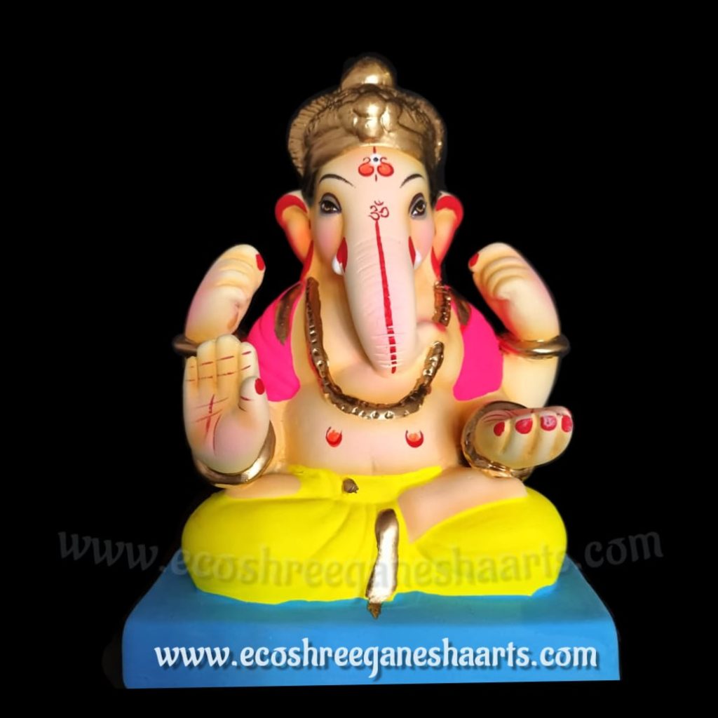 Mud Ganesha - Model 1 - Eco Shree Ganesha Arts Eco-friendly Sadu Clay ...